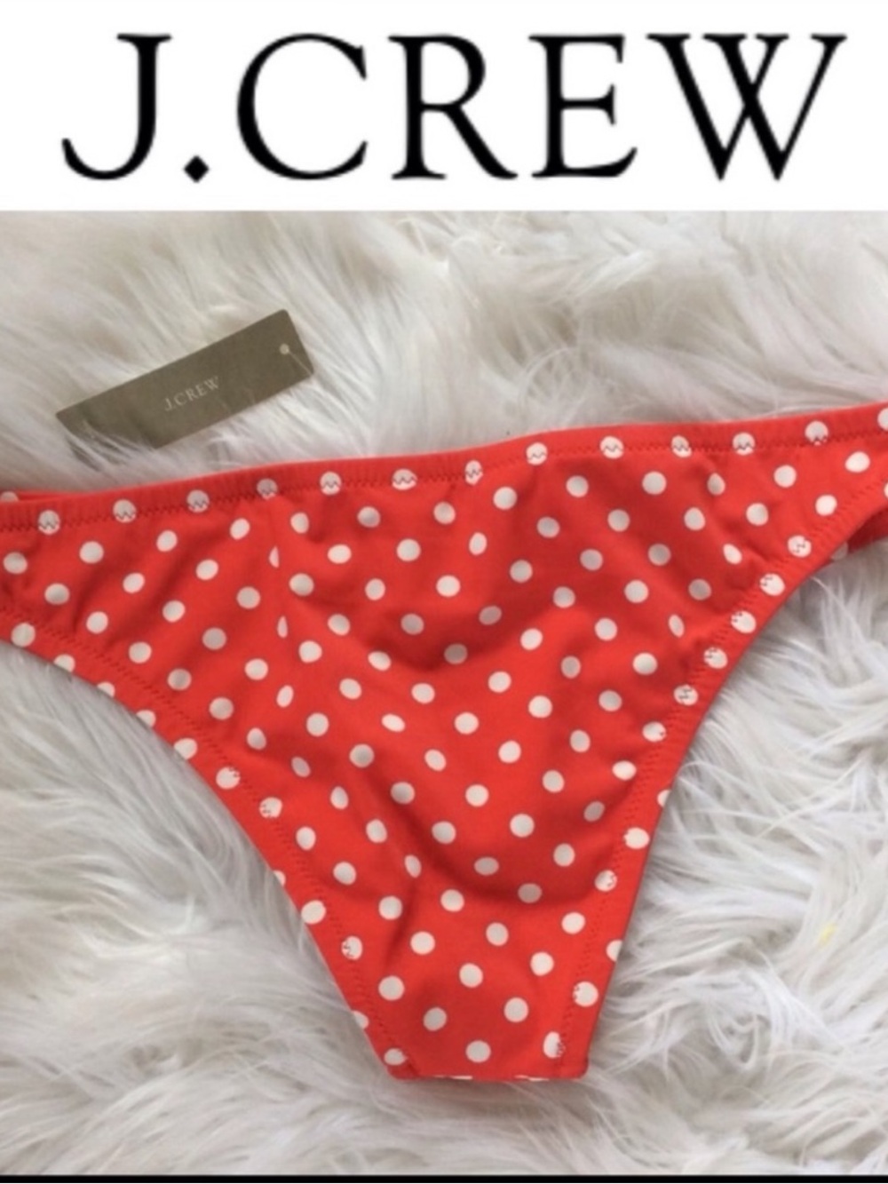 NWT J.CREW Polka Dot Hipster Bikini - Picture 2 of 5